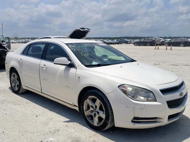 1G1ZH57B084259931 - 2008 CHEVROLET MALIBU 1LT WHITE photo 1