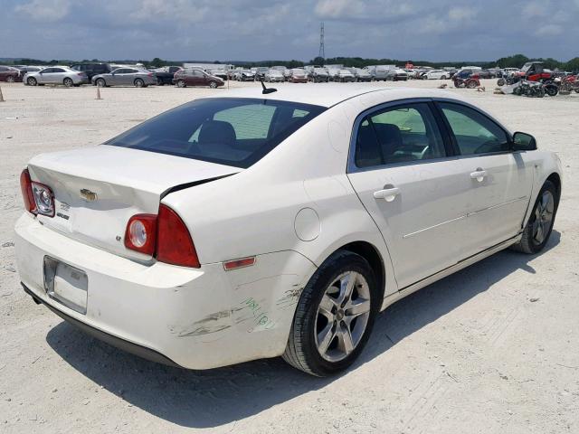 1G1ZH57B084259931 - 2008 CHEVROLET MALIBU 1LT WHITE photo 4