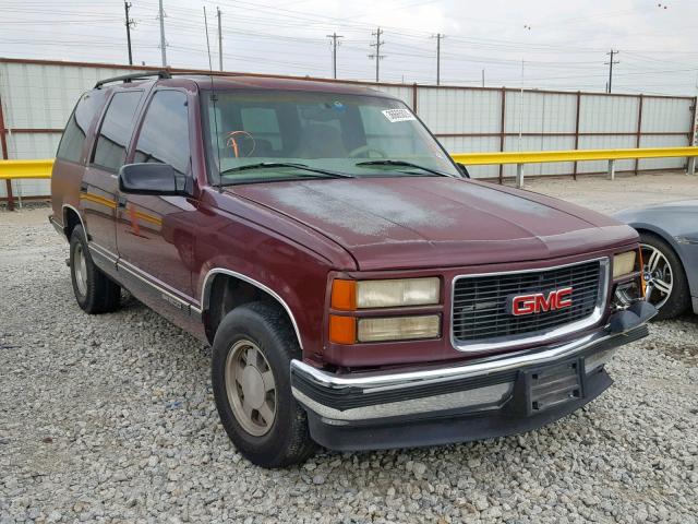 1GKEC13R3XJ701802 - 1999 GMC YUKON MAROON photo 1