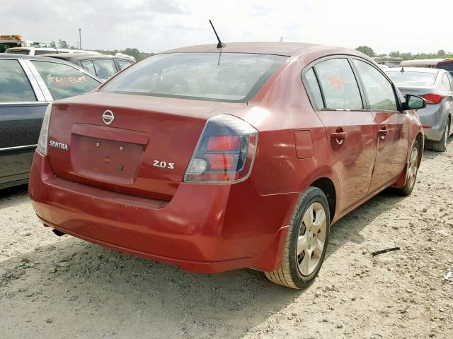 3N1AB61E17L635112 - 2007 NISSAN SENTRA 2.0 RED photo 4