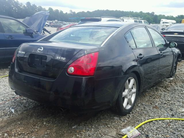 1N4BA41EX5C830021 - 2005 NISSAN MAXIMA SE BLACK photo 4