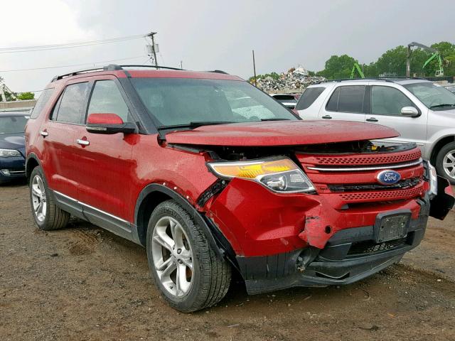 1FMHK8F85CGA98085 - 2012 FORD EXPLORER L RED photo 1