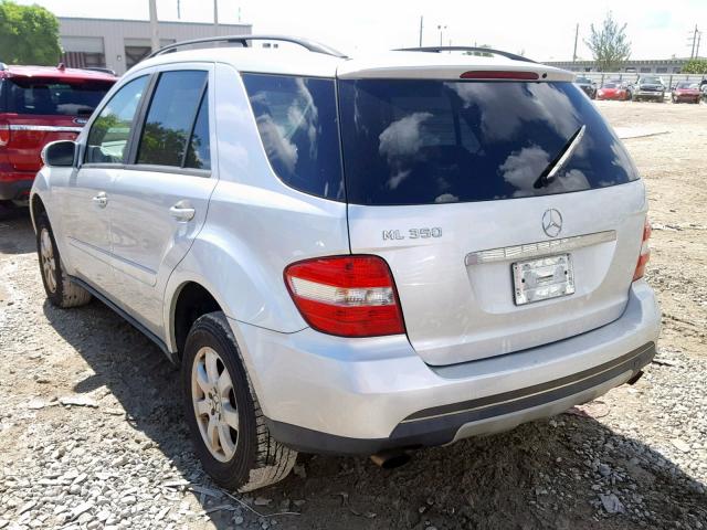 4JGBB86E06A064591 - 2006 MERCEDES-BENZ ML 350 SILVER photo 3