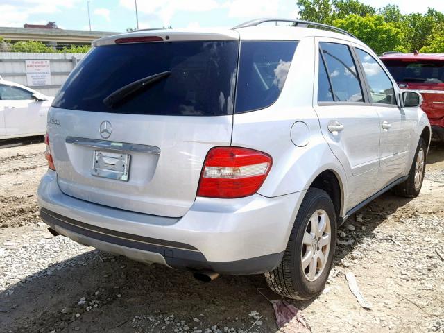 4JGBB86E06A064591 - 2006 MERCEDES-BENZ ML 350 SILVER photo 4