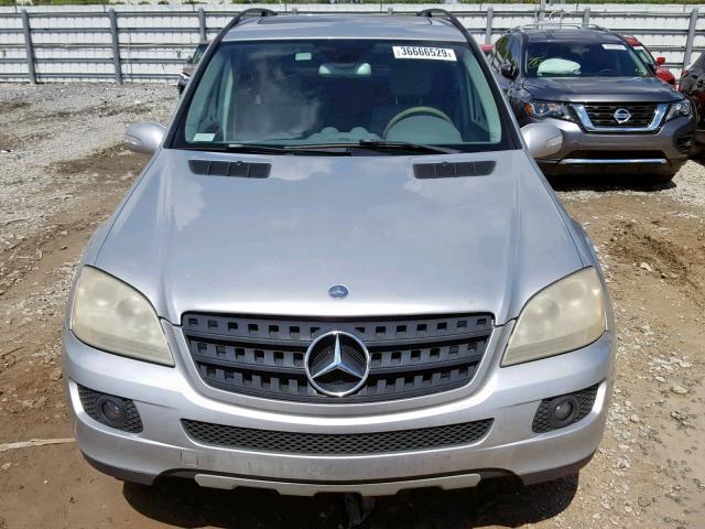 4JGBB86E06A064591 - 2006 MERCEDES-BENZ ML 350 SILVER photo 9