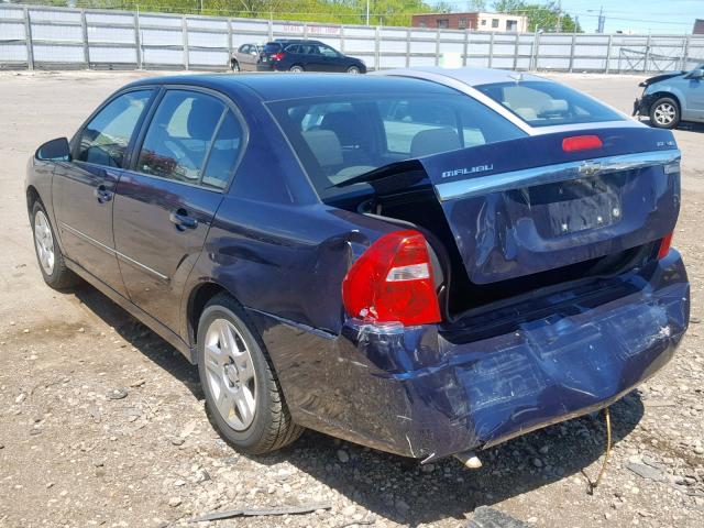 1G1ZT53816F292155 - 2006 CHEVROLET MALIBU LT BLUE photo 3