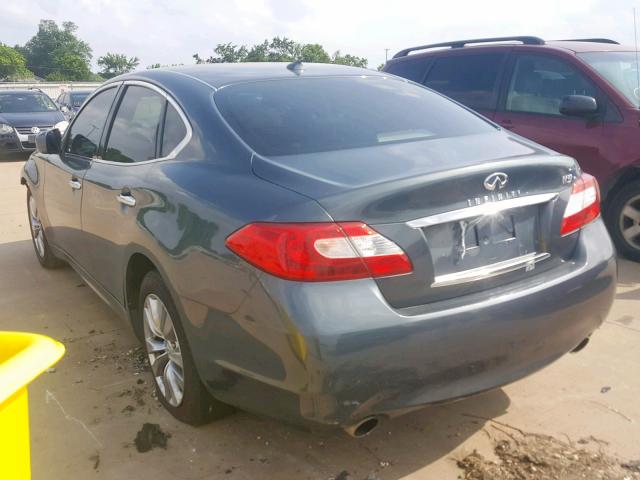 JN1BY1AP5CM333796 - 2012 INFINITI M37 GREEN photo 3