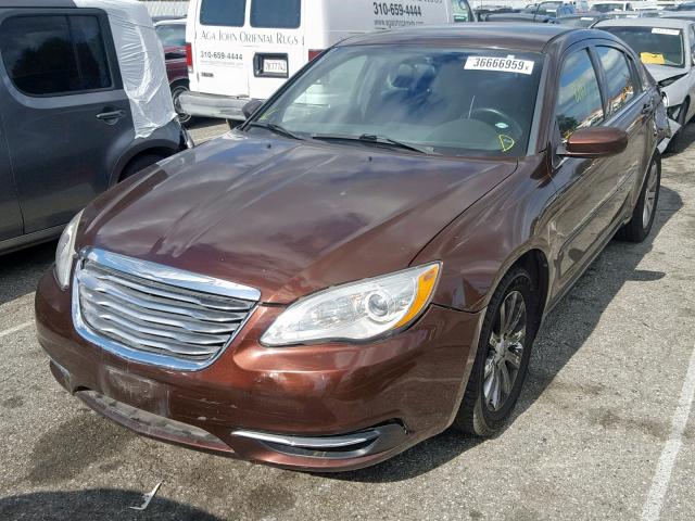 1C3CCBBG8DN660021 - 2013 CHRYSLER 200 TOURIN BROWN photo 2