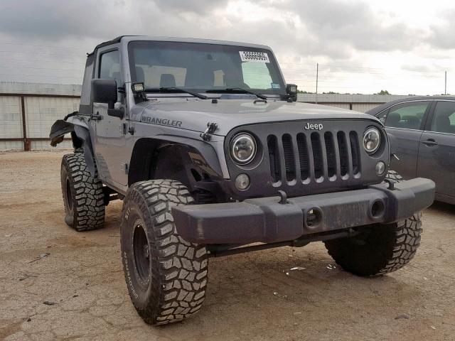 1C4AJWAG3FL512987 - 2015 JEEP WRANGLER S GRAY photo 1