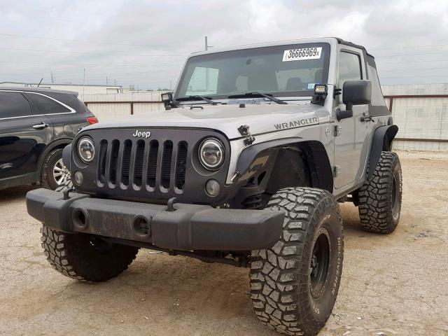 1C4AJWAG3FL512987 - 2015 JEEP WRANGLER S GRAY photo 2