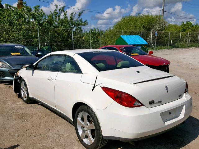 1G2ZH361274114381 - 2007 PONTIAC G6 GT WHITE photo 3