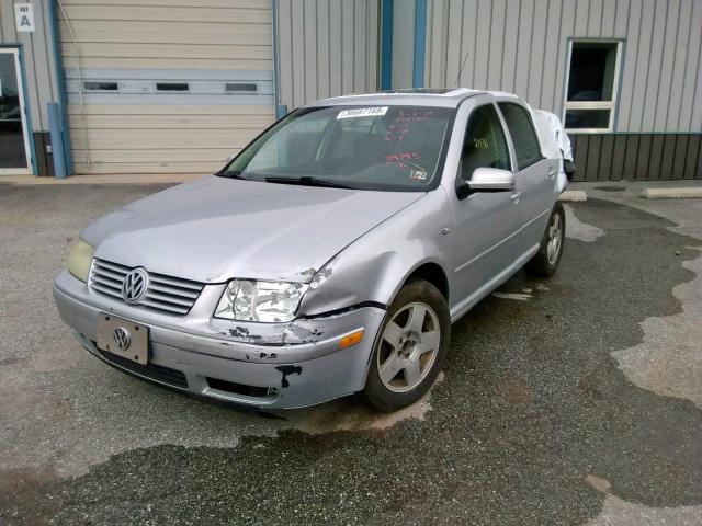 3VWSK69M02M079047 - 2002 VOLKSWAGEN JETTA GLS SILVER photo 2