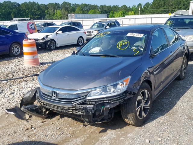 1HGCR2F31HA039543 - 2017 HONDA ACCORD LX GRAY photo 2