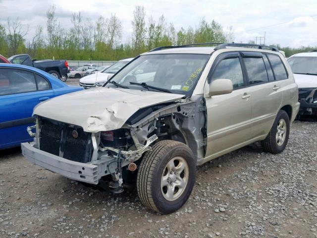 JTEGD21AX30065377 - 2003 TOYOTA HIGHLANDER TAN photo 2