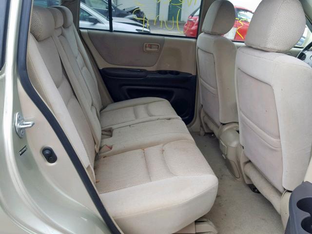 JTEGD21AX30065377 - 2003 TOYOTA HIGHLANDER TAN photo 6