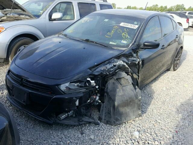 1C3CDFBA2DD312141 - 2013 DODGE DART SXT BLACK photo 2