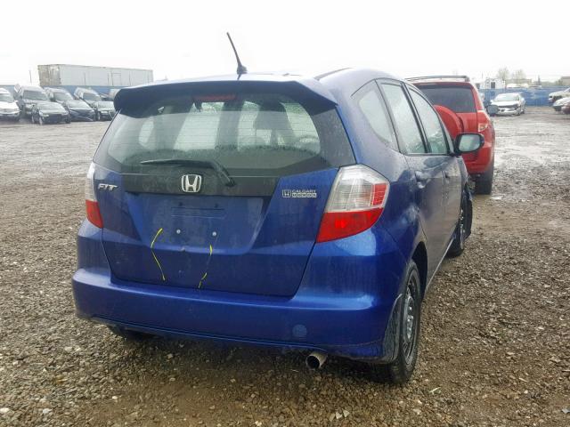 LUCGE8G56E3004877 - 2014 HONDA FIT LX BLUE photo 4