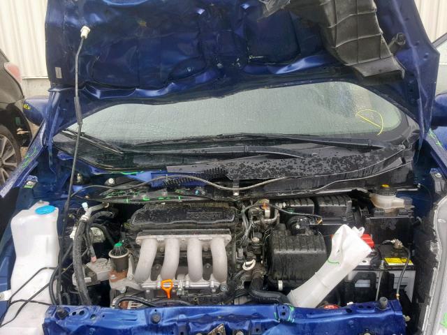 LUCGE8G56E3004877 - 2014 HONDA FIT LX BLUE photo 7