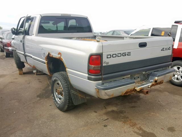 3B7KF22Z9WG113349 - 1998 DODGE RAM 2500 GRAY photo 3