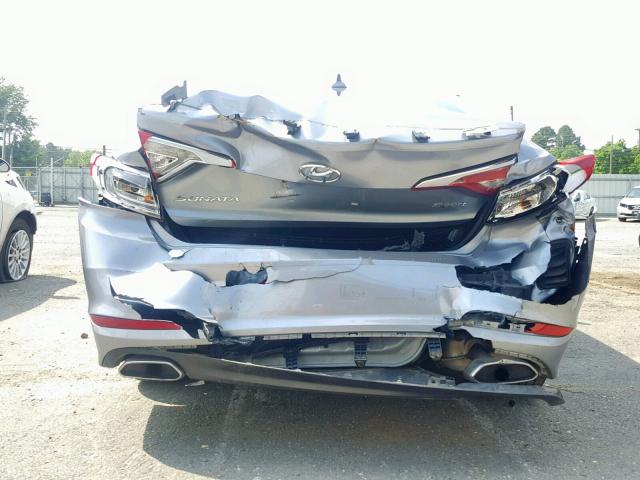 5NPE34AF8GH266824 - 2016 HYUNDAI SONATA SPO GRAY photo 9