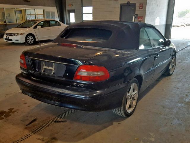 YV1NC53D01J017864 - 2001 VOLVO C70 TURBO BLACK photo 4