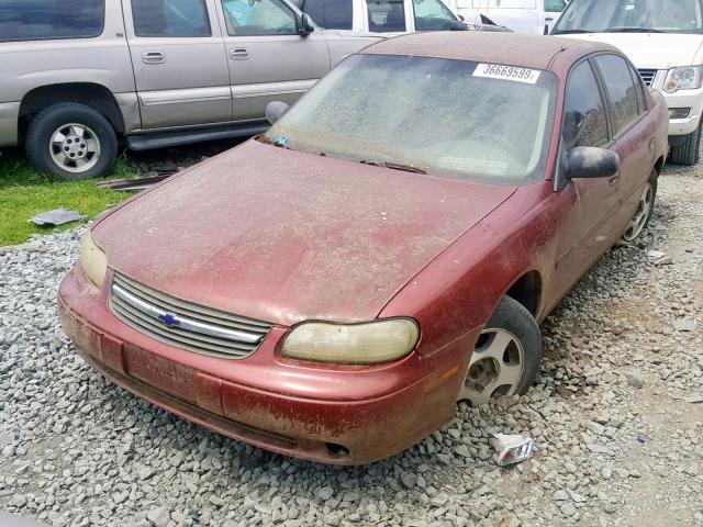 1G1ND52FX4M689335 - 2004 CHEVROLET CLASSIC BURGUNDY photo 2