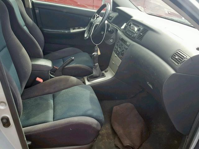 2T1BY32E66C550328 - 2006 TOYOTA COROLLA XR 银色 照片 5