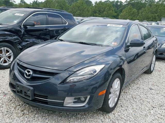 1YVHZ8DH7C5M29130 - 2012 MAZDA 6 I GRAY photo 2