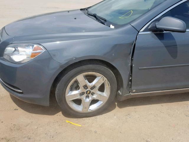 1G1ZH57B49F153794 - 2009 CHEVROLET MALIBU 1LT CHARCOAL photo 9