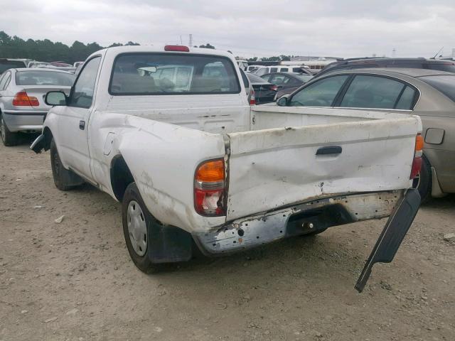 5TENL42N02Z886966 - 2002 TOYOTA TACOMA WHITE photo 3