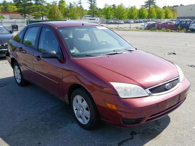 1FAFP34N27W100692 - 2007 FORD FOCUS ZX4 MAROON photo 1