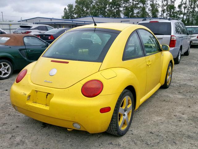 3VWCD21C42M458496 - 2002 VOLKSWAGEN NEW BEETLE Sarı foto 4