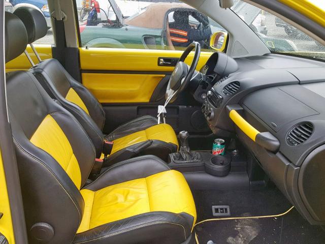 3VWCD21C42M458496 - 2002 VOLKSWAGEN NEW BEETLE Sarı foto 5