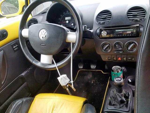 3VWCD21C42M458496 - 2002 VOLKSWAGEN NEW BEETLE Sarı foto 9