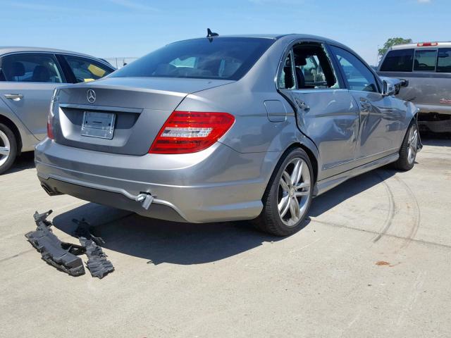 WDDGF4HB7DA839319 - 2013 MERCEDES-BENZ C 250 GRAY photo 4