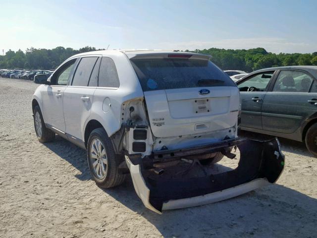 2FMDK3KC0ABA59792 - 2010 FORD EDGE LIMIT WHITE photo 3