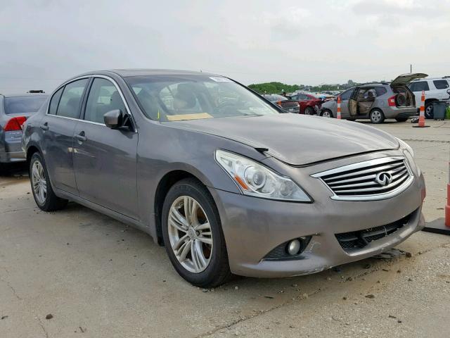 JN1CV6AR3AM458420 - 2010 INFINITI G37 GRAY photo 1