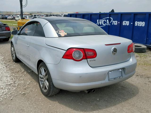WVWFA71F98V038988 - 2008 VOLKSWAGEN EOS LUX 蓝色 照片 3
