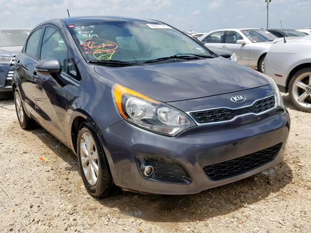 KNADN5A32D6177139 - 2013 KIA RIO EX GRAY photo 2