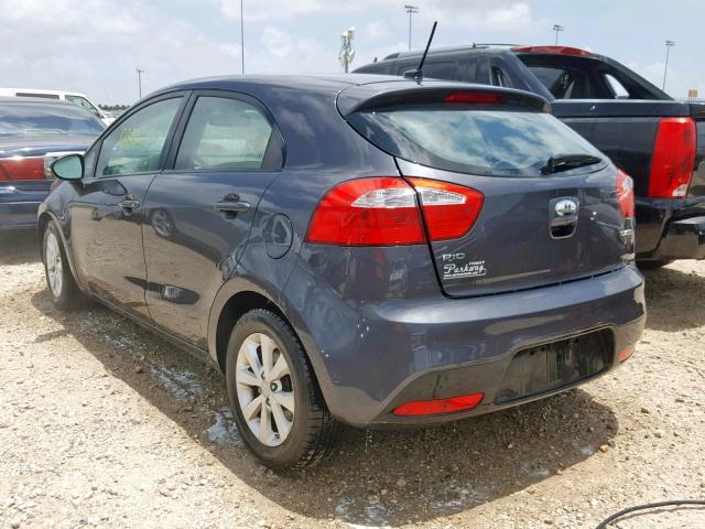 KNADN5A32D6177139 - 2013 KIA RIO EX GRAY photo 3