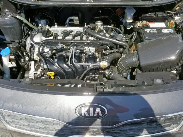 KNADN5A32D6177139 - 2013 KIA RIO EX GRAY photo 7