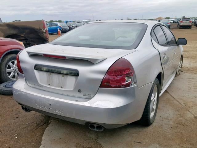 2G2WR524341332591 - 2004 PONTIAC GRAND PRIX SILVER photo 4