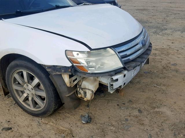 1FAHP24W88G119898 - 2008 FORD TAURUS SEL WHITE photo 9