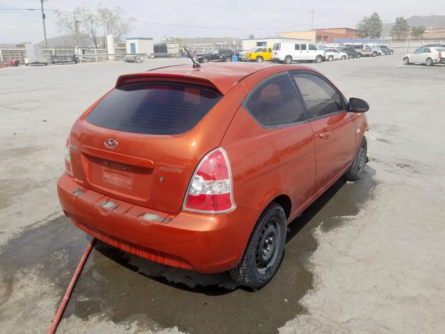 KMHCM36C68U061521 - 2008 HYUNDAI ACCENT GS  photo 4