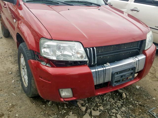 4M2YU91137KJ09452 - 2007 MERCURY MARINER LU MAROON photo 9