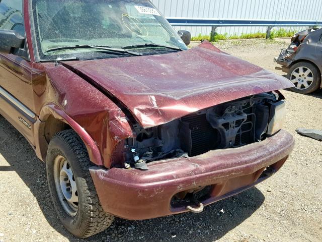 1GKDT13W0Y2237736 - 2000 GMC JIMMY / EN MAROON photo 9