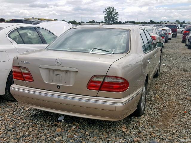 WDBJF65JX1B243052 - 2001 MERCEDES-BENZ E 320 BEIGE photo 4