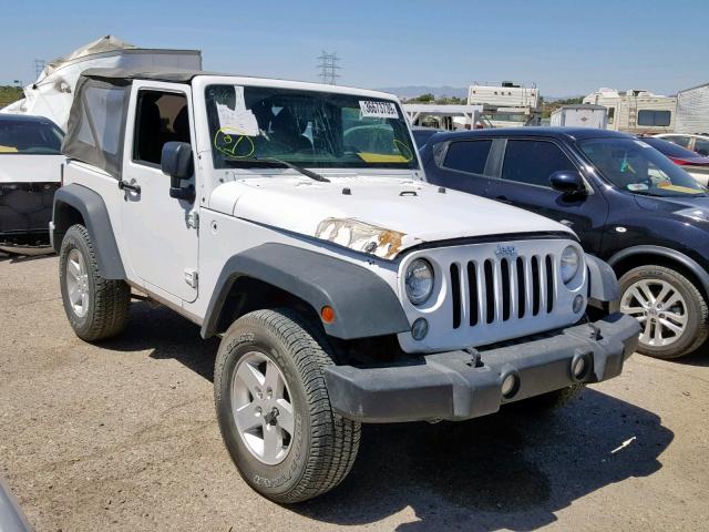 1C4AJWAGXFL506085 - 2015 JEEP WRANGLER S WHITE photo 1