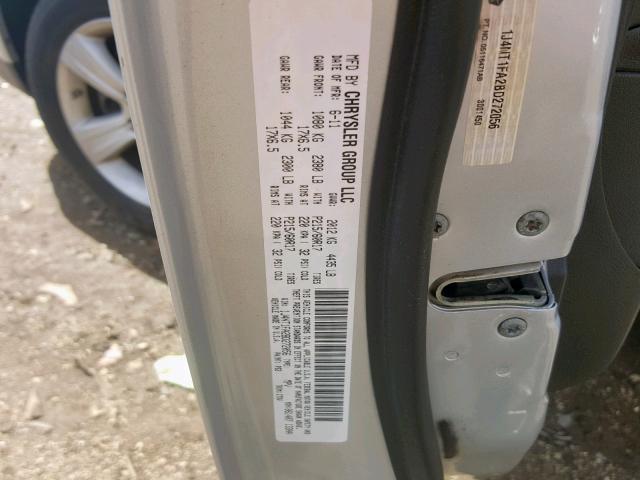 1J4NT1FA2BD272056 - 2011 JEEP COMPASS SP Күміс фото 10