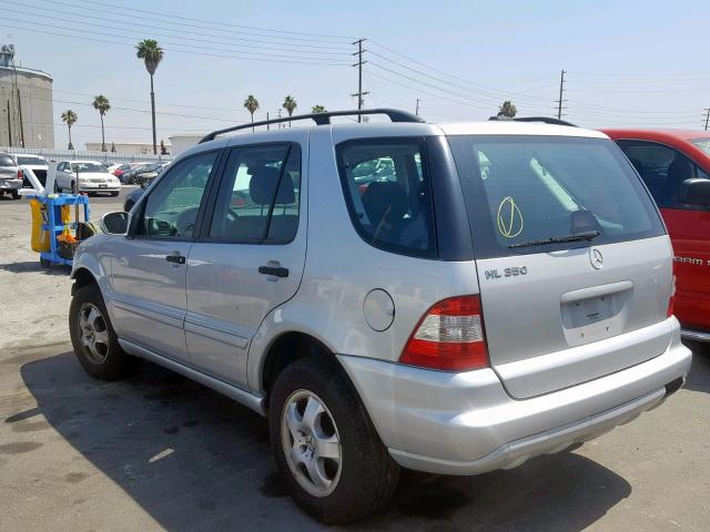 4JGAB57E83A442211 - 2003 MERCEDES-BENZ ML 350 SILVER photo 3